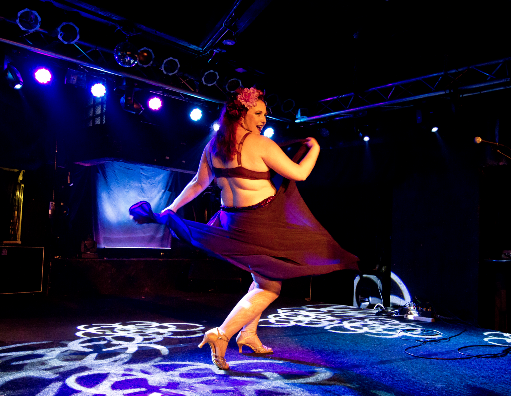 My "Start Wearing Purple" act that debuted at Rude Revue in Kansas City and got accepted to The Great Burlesque Exposition for 2017. Photo by John Blair